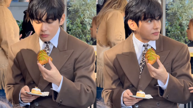 V BTS Curi Perhatian Lagi, Kali Ini Gara Gara Croissant Pistachio!