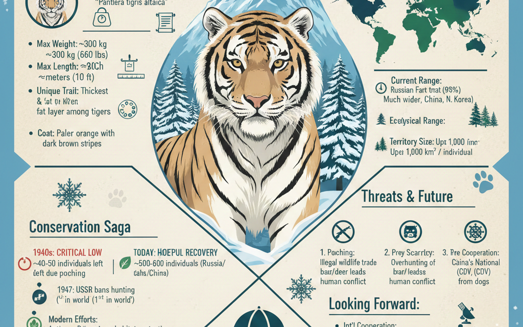 Perjuangan Harimau Siberia Melawan Kepunahan di Musim Dingin