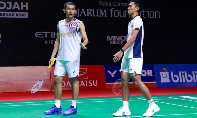 Pesan Menyentuh Fajar Alfian Untuk Raymond/Joaquin Usai Kalah